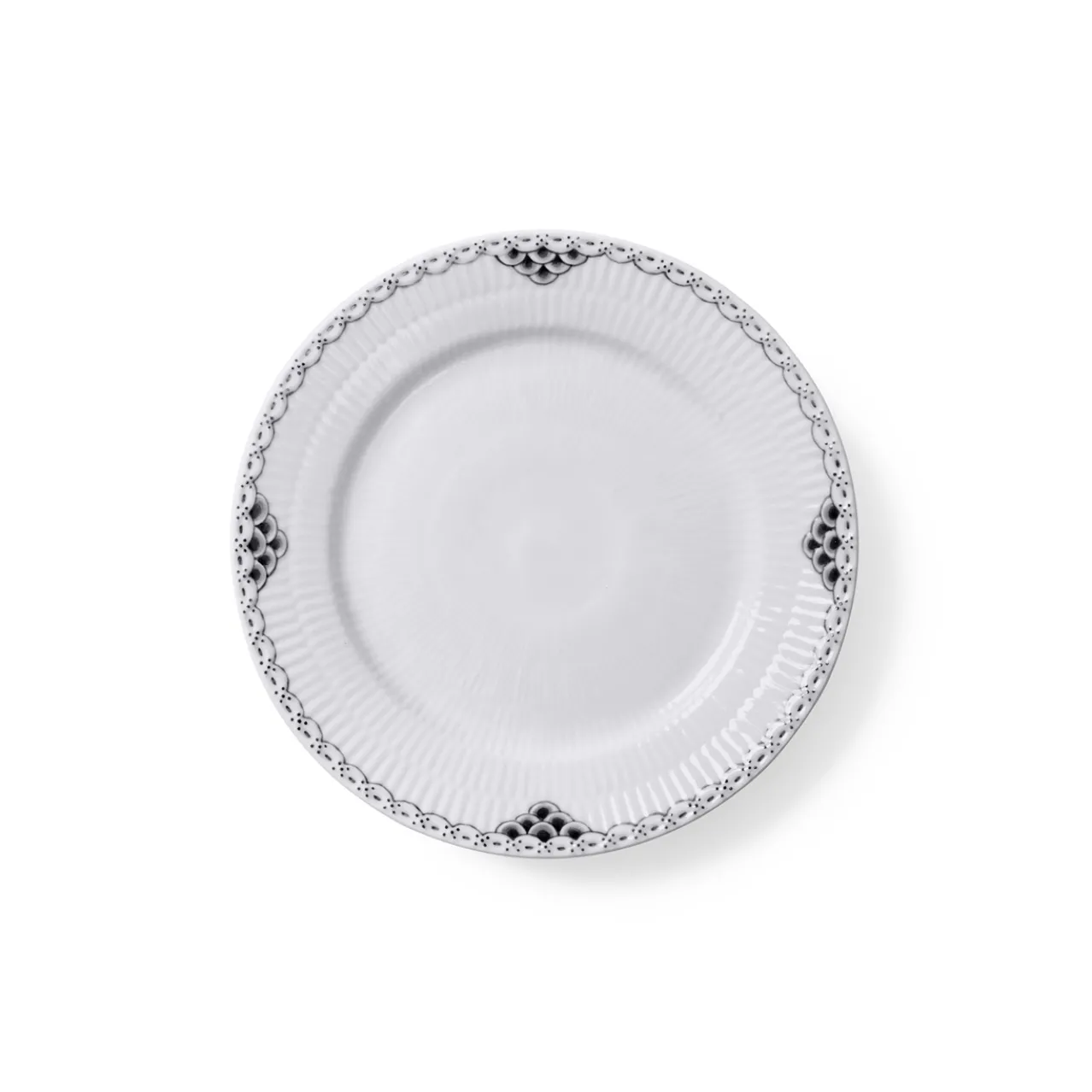 Black Lace Plate, 19 cm