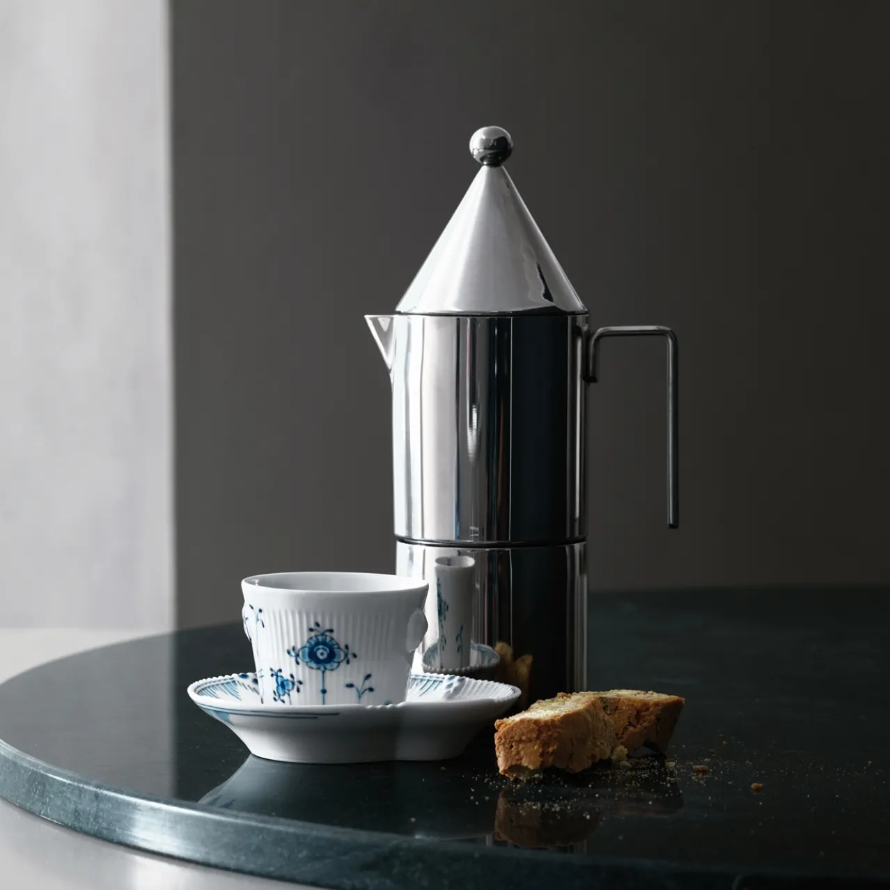 Blue Elements Espresso Cup and Saucer, 9 cl