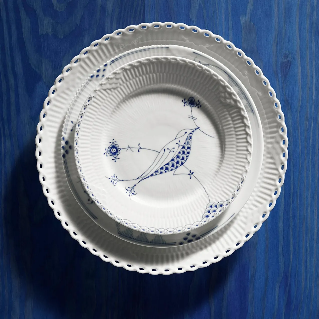 Blue Elements Plate, 22 cm