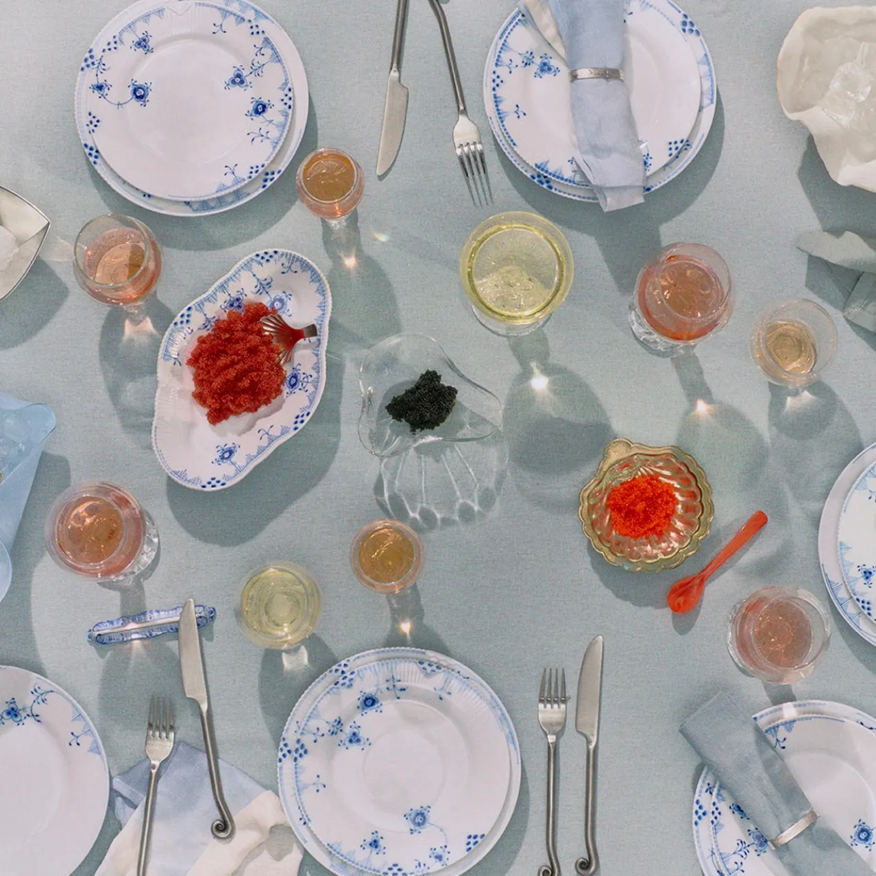 Blue Elements Plate, 22 cm