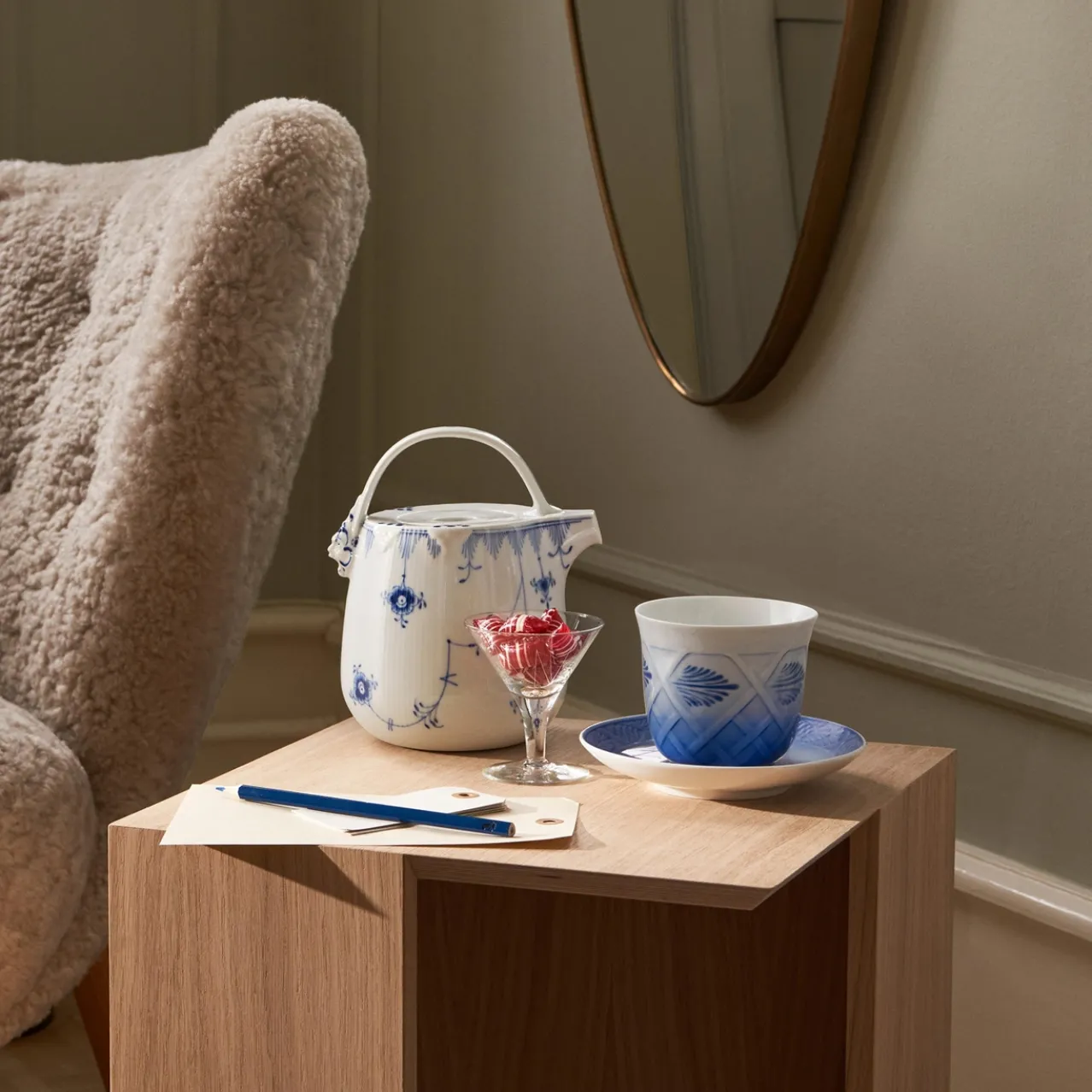 Blue Elements Teapot, 95 cl