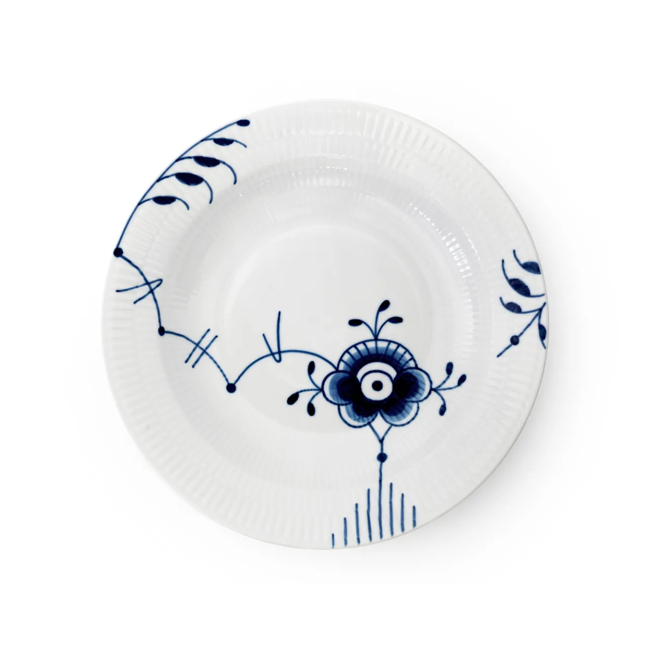 Blue Fluted Mega Deep Plate, 27 cm