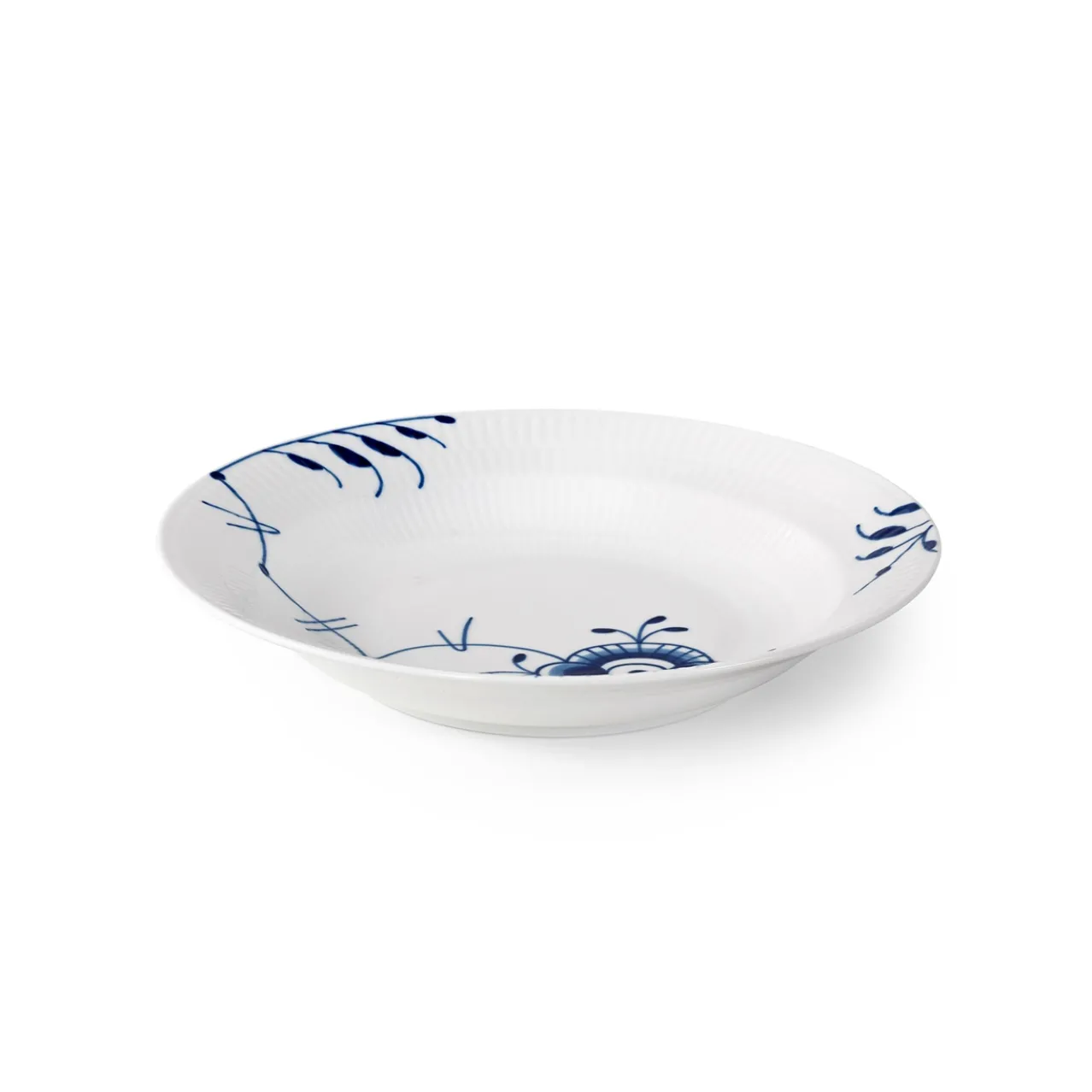 Blue Fluted Mega Deep Plate, 27 cm