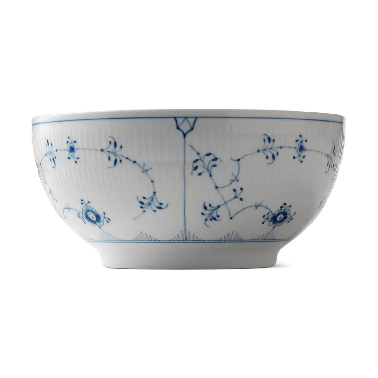 Blue Fluted Plain Bowl, 310 cl