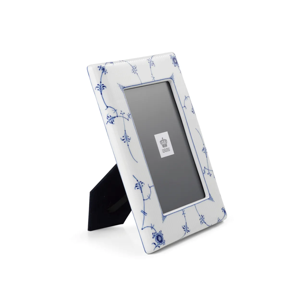 Blue Fluted Plain Picture Frame, 21 cm