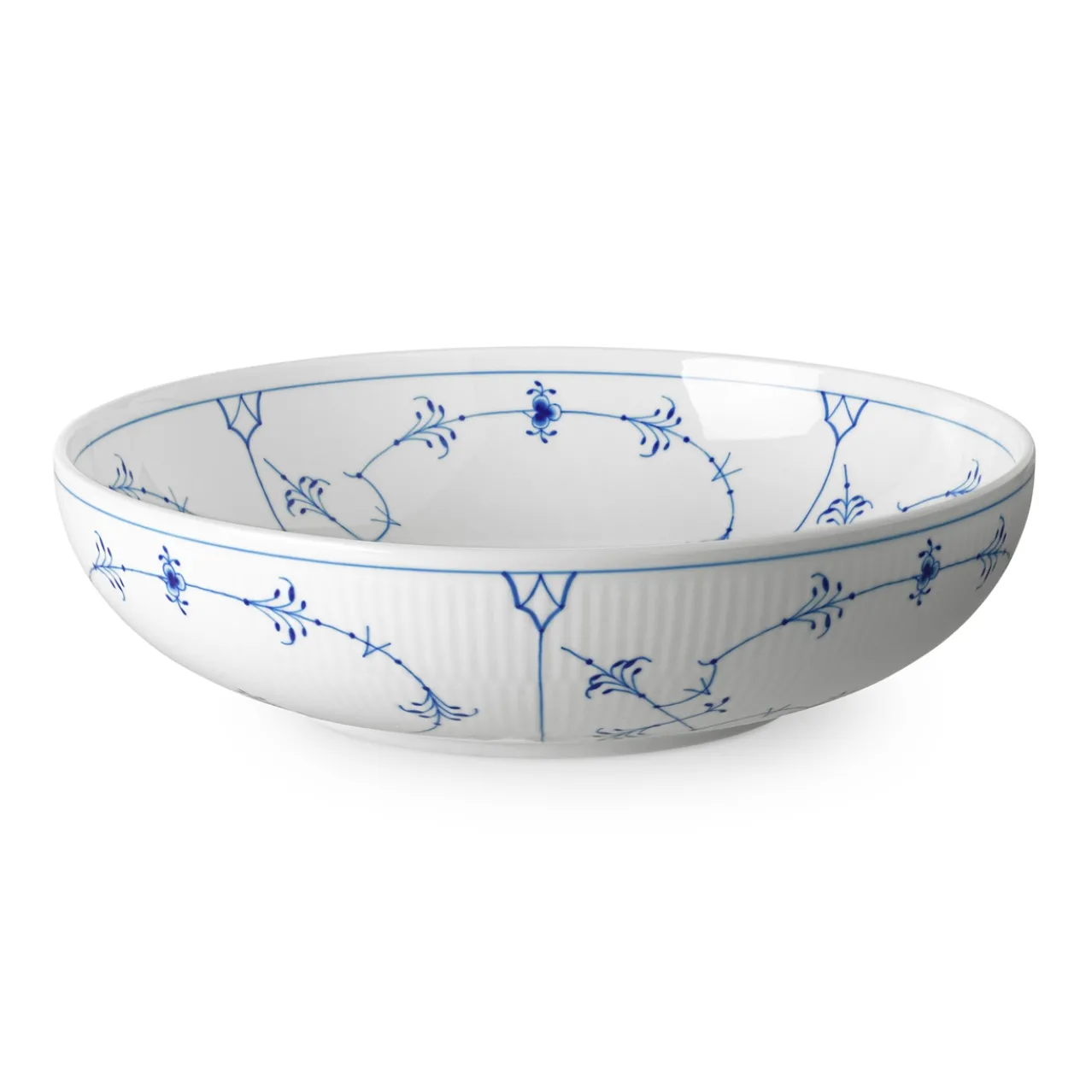 Blue Fluted Plain Bowl, 240 cl
