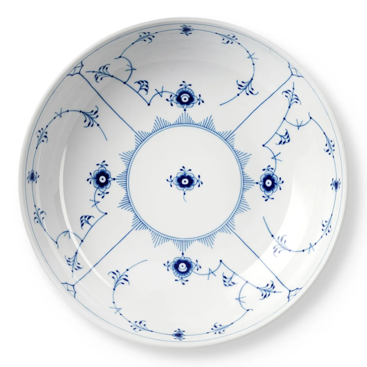 Blue Fluted Plain Bowl, 240 cl