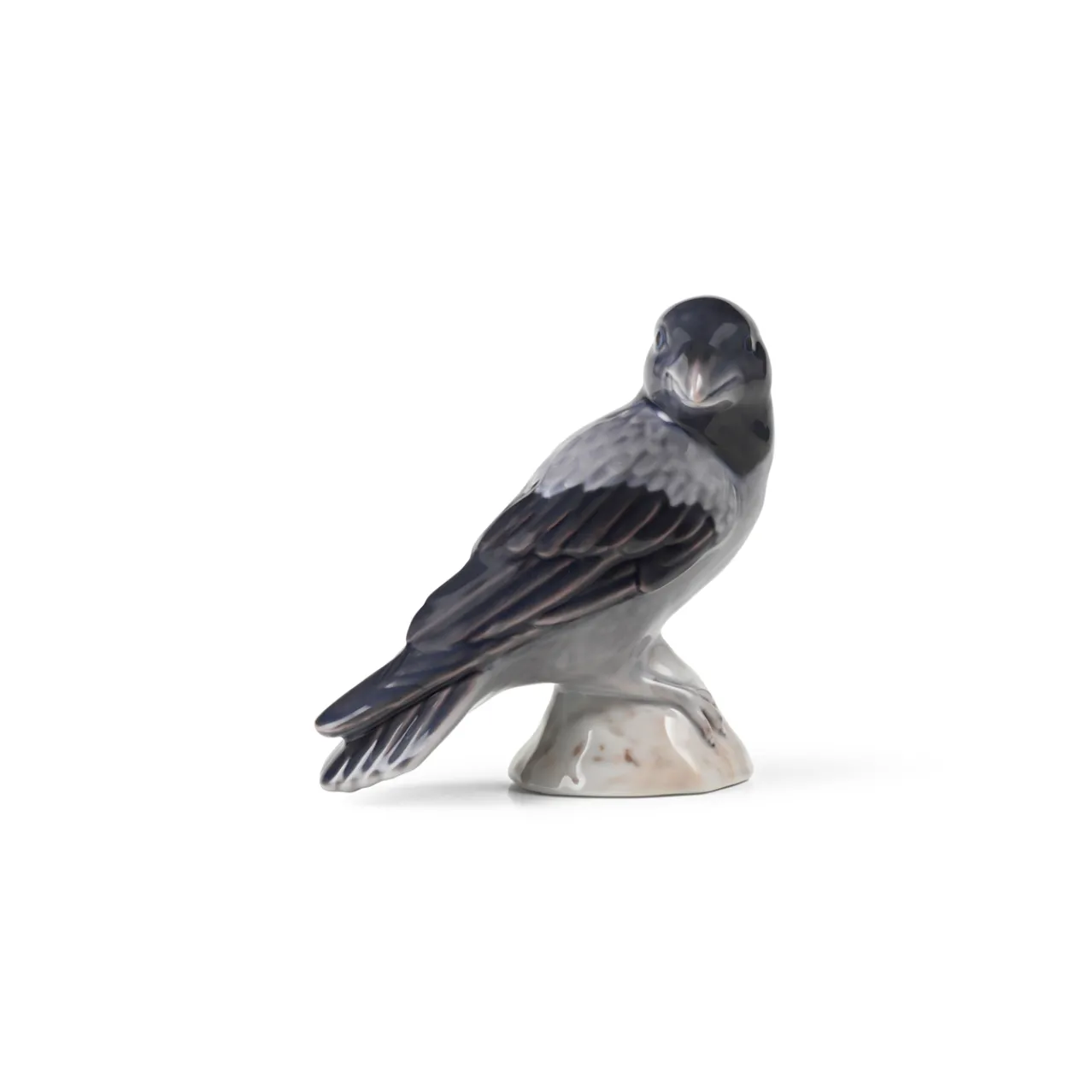 Christmas Plate Figurine 2025, Crow, 10.5 cm