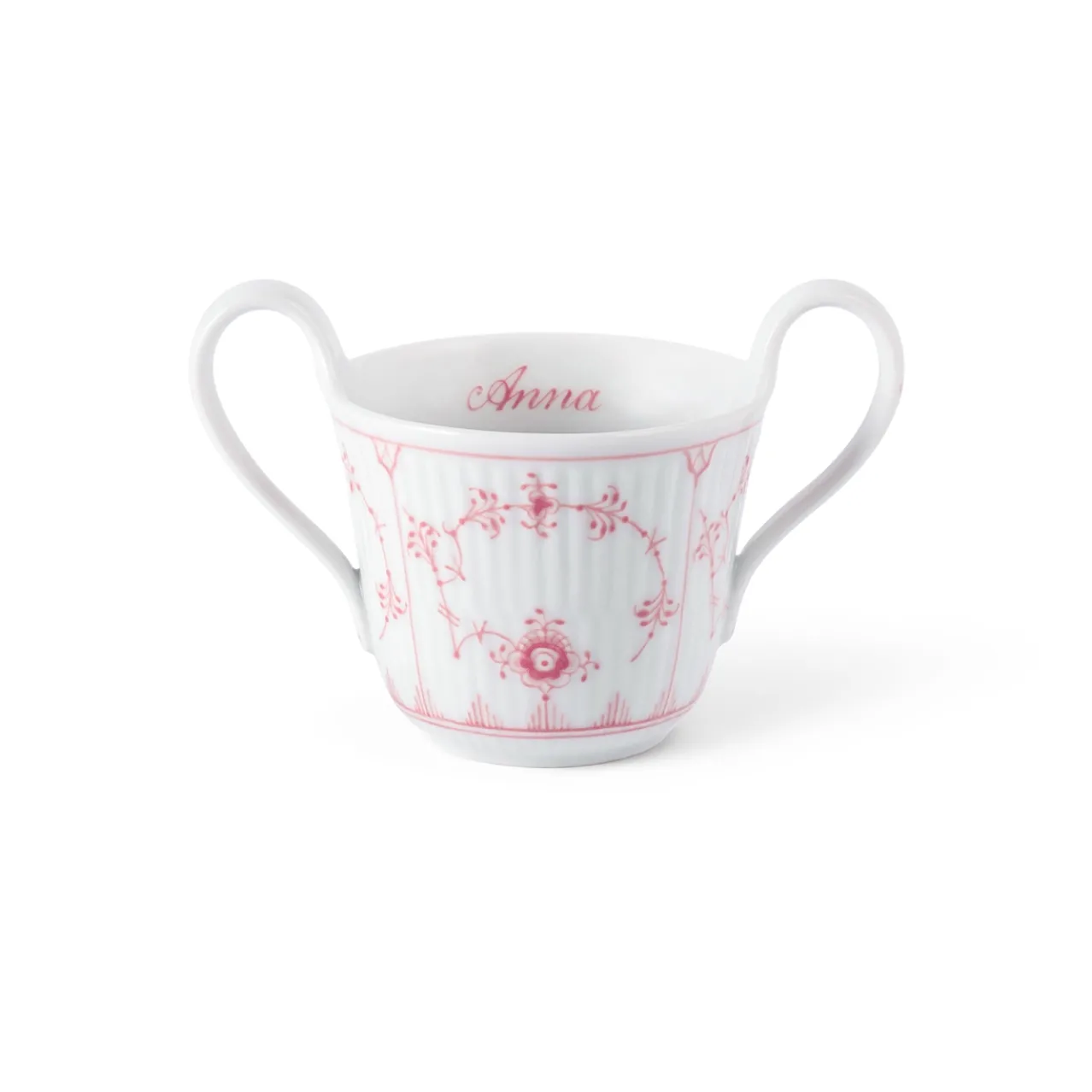 Coral Fluted Plain Baby Cup, Bespoke, 13 cl