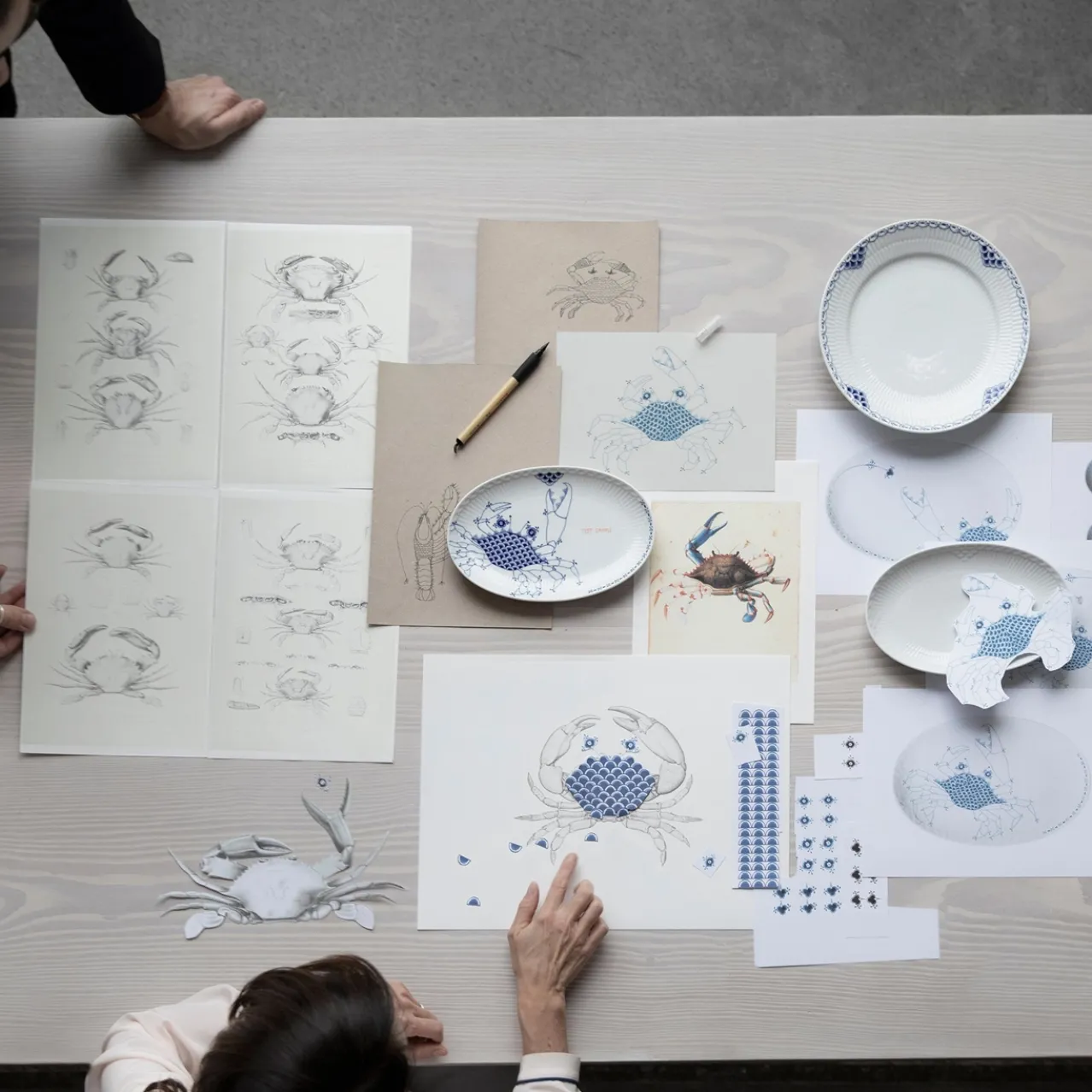 Royal Creatures Assiette, Crab, 23.5 cm