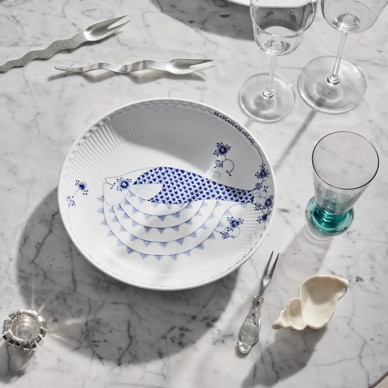 Royal Creatures Shallow Bowl, Puffer Fish, 25 cm