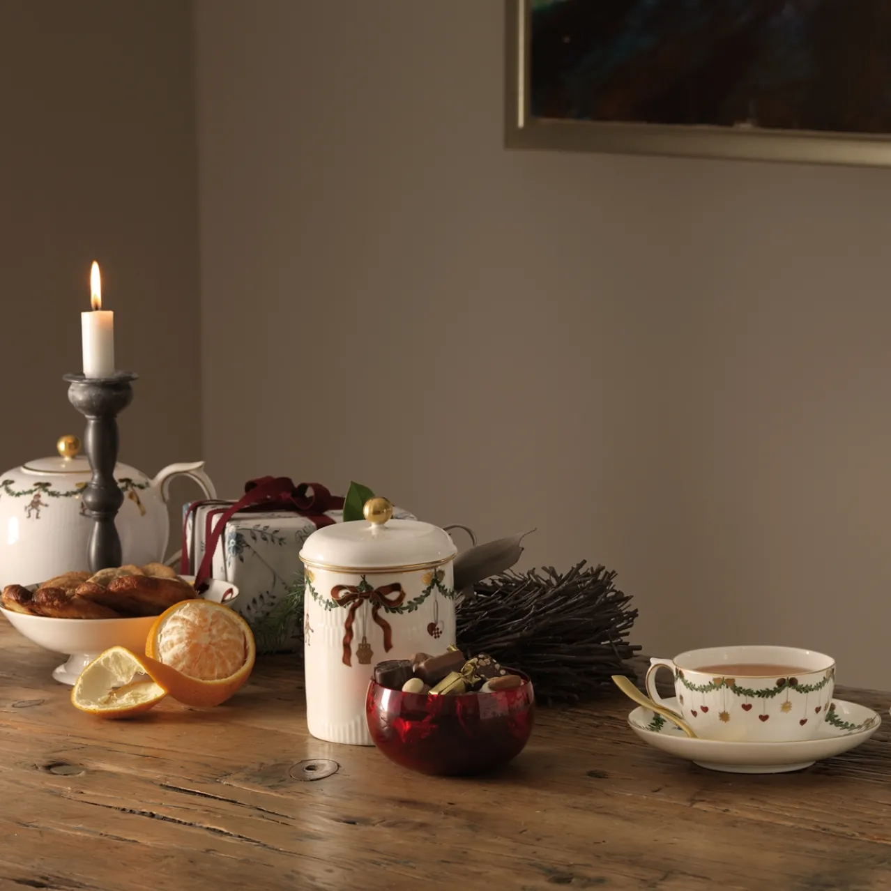 Star Fluted Christmas Plate, 19 cm