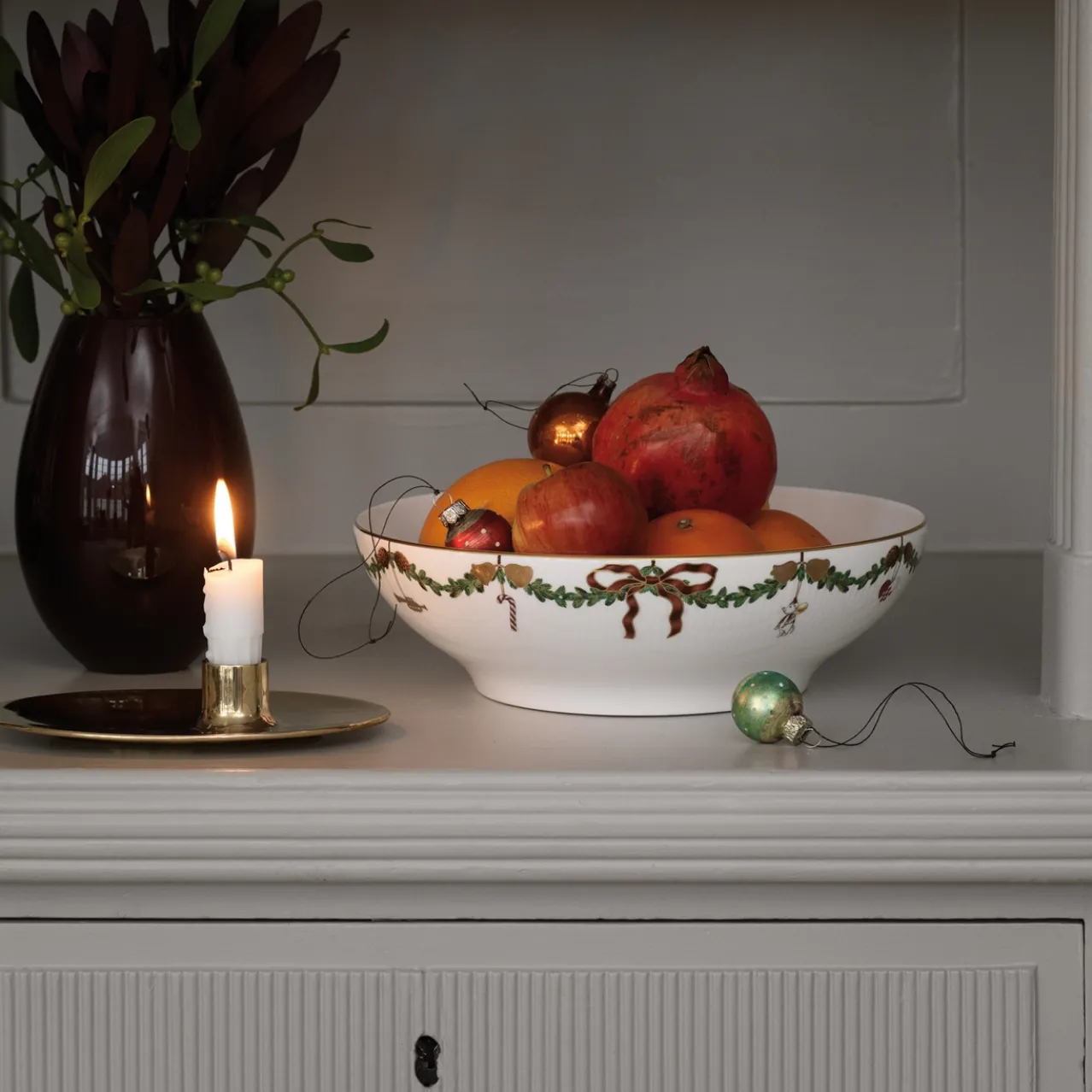 Star Fluted Christmas Bowl, 220 cl