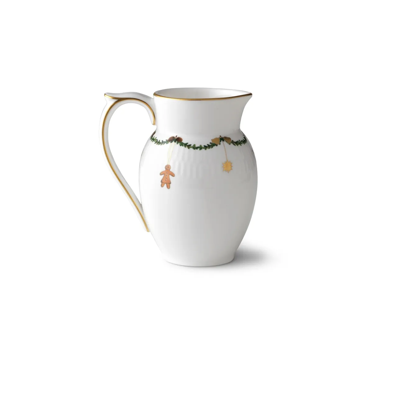 Star Fluted Christmas Milk Jug, 39 cl