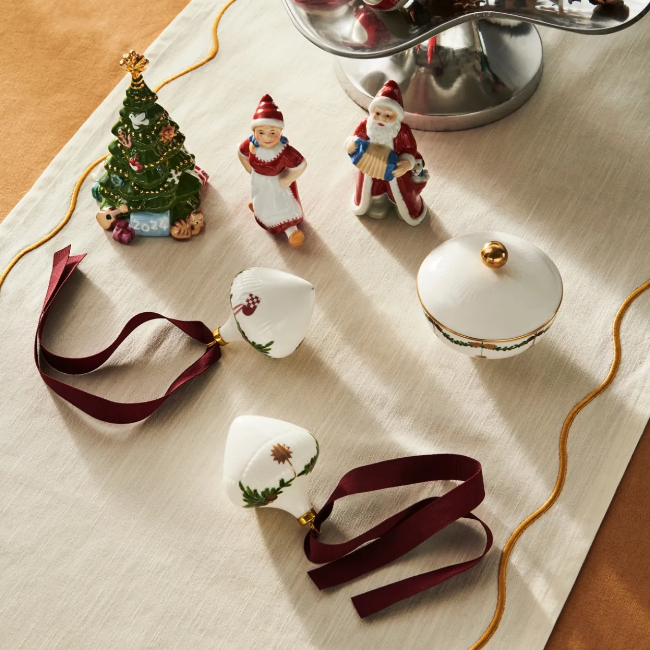 Star Fluted Christmas Ornament, 8.5 cm, 2 pcs