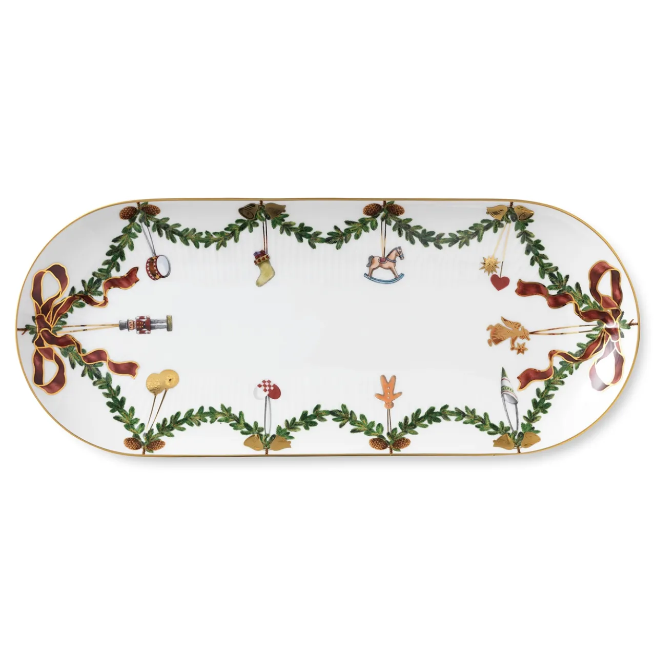 Star Fluted Christmas Dish, 39 cm