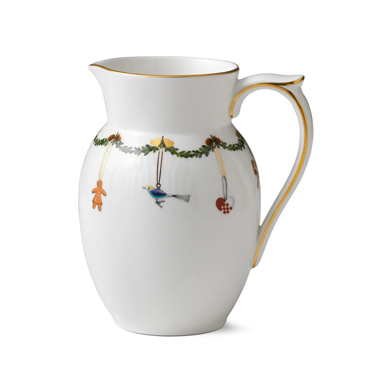 Star Fluted Christmas Jug, 90 cl