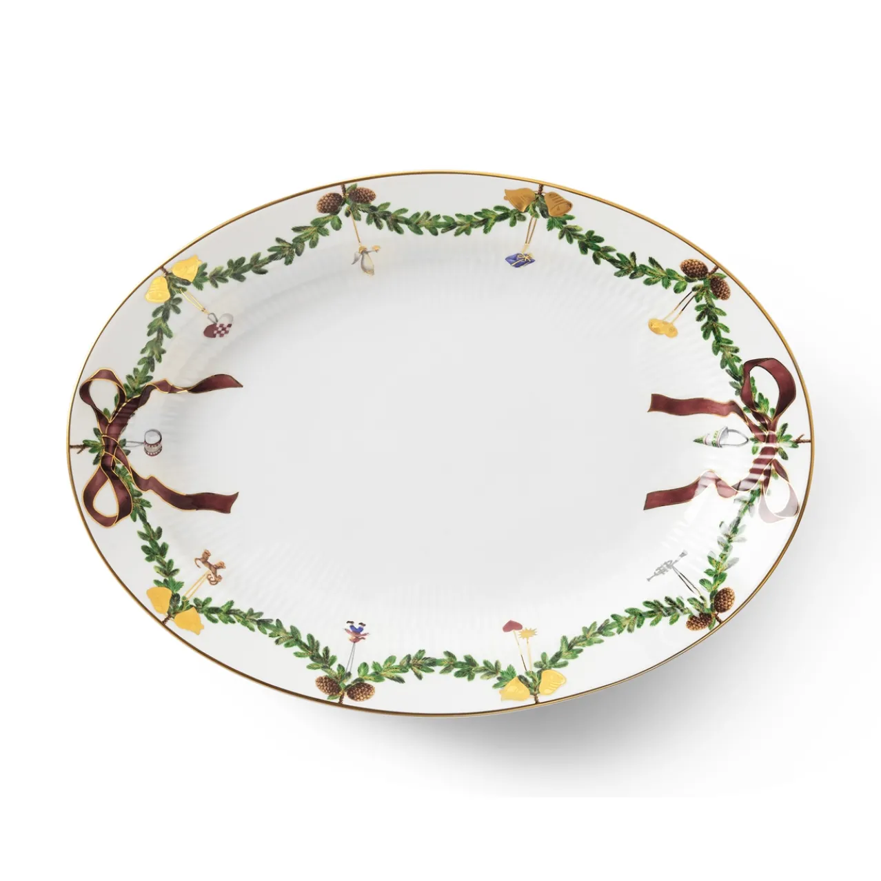 Star Fluted Christmas Dish, 34 cm