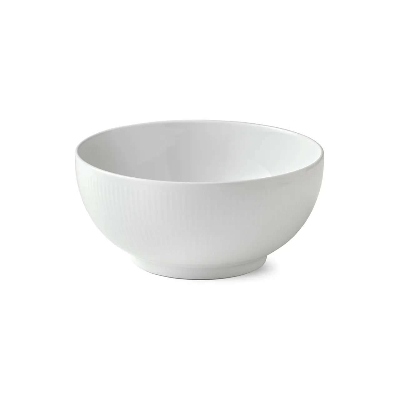 White Fluted Bowl, 180 cl