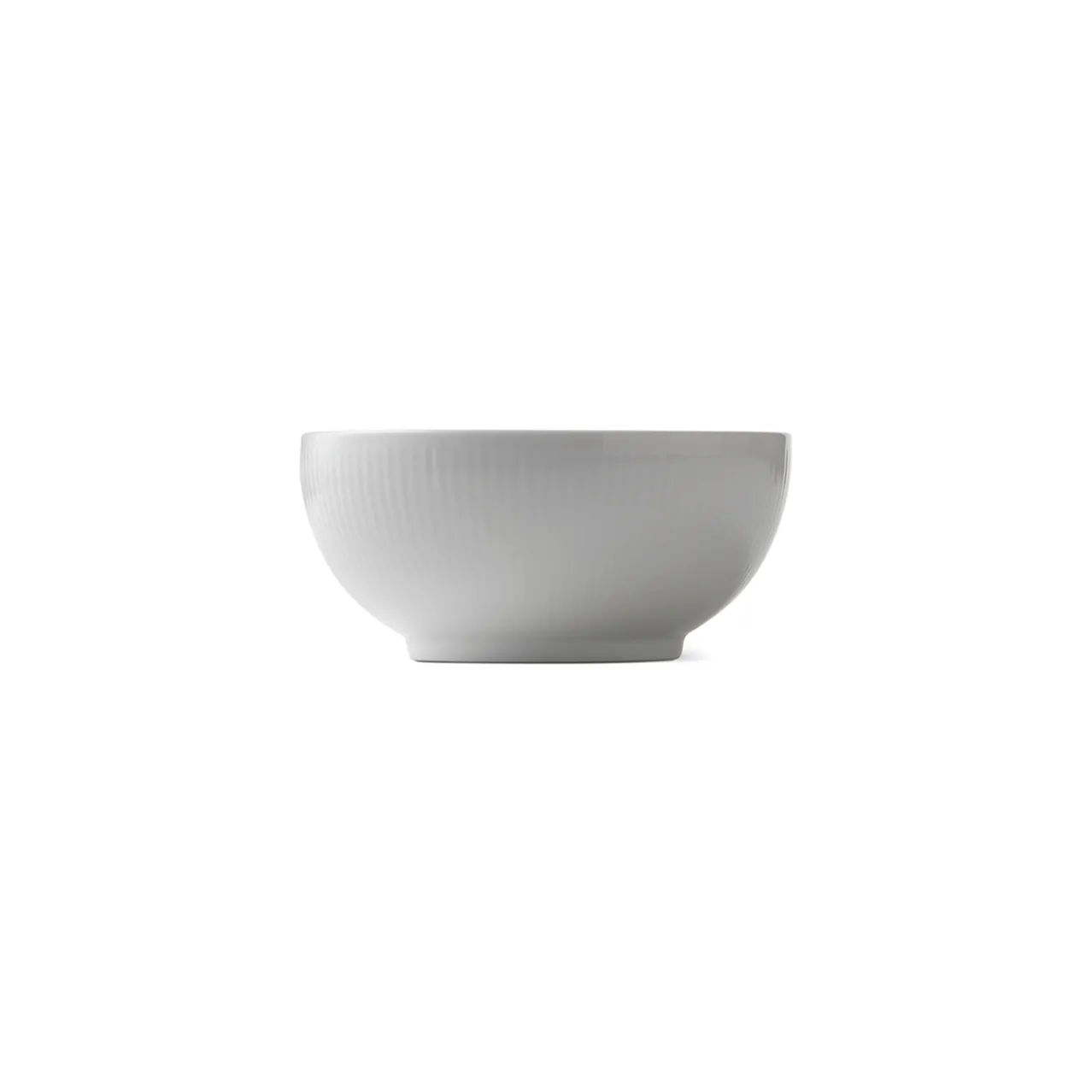White Fluted Bowl, 73 cl